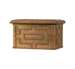 wooden box isolated on white  ESO Fashion | Dwarven Bench, Ornate Granite 