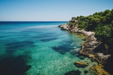 Turquoise coastal view