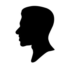 illustration of a man's head silhouette