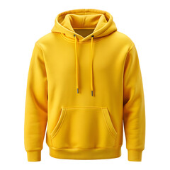 yellow hoodie isolated on transparent background