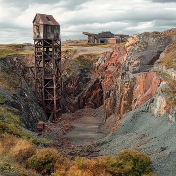 Parys Mine, Amlwch, Anglesey, Wales, UK