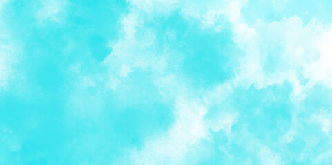 Abstract white and blue isolated cloud cumulus clouds. blue aquarelle painted realistic fog or mist smoky textured canvas design. White and ash messy wall stucco texture background.	
