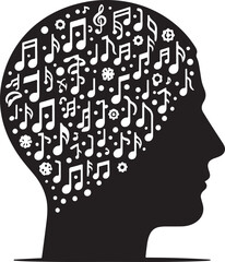 Music Head Vector