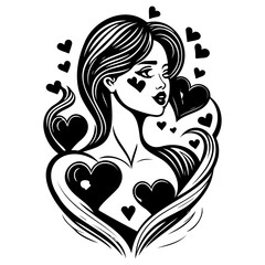 Queen of Hearts: Love's Artistic Expression