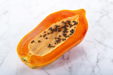 Sweet and juicy tropical papaya