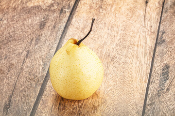 Yellow ripe sweet Chinese pear