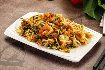 Pad Thai - noodles with prawn