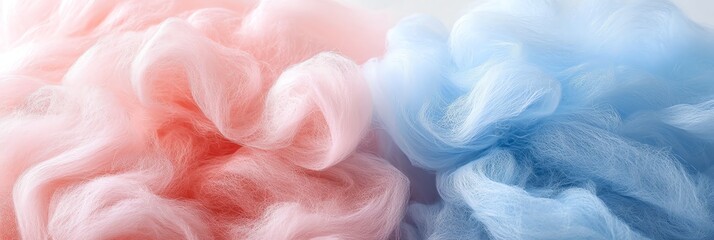 Dreamy cotton candy gradient blending soft pink to baby blue, a sweet and smooth pastel transition perfect for romantic, whimsical, and fantasy designs. No details