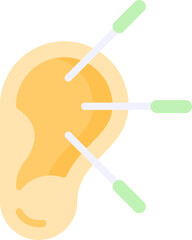 acupuncture Illustration on a white background     