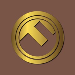 F or U letter logo design