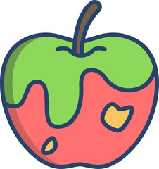 apple Illustration on a white background   