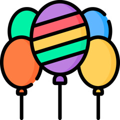 balloon Illustration on a white background  