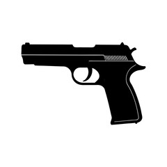 Pistol Silhouette vector illustration