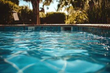 Swimming pool water surface