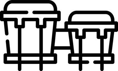 bongos Illustration on a white background 