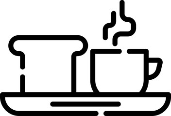 breakfast Illustration on a white background  