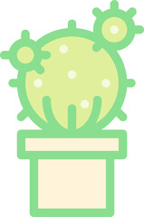 cactus Illustration on a white background   