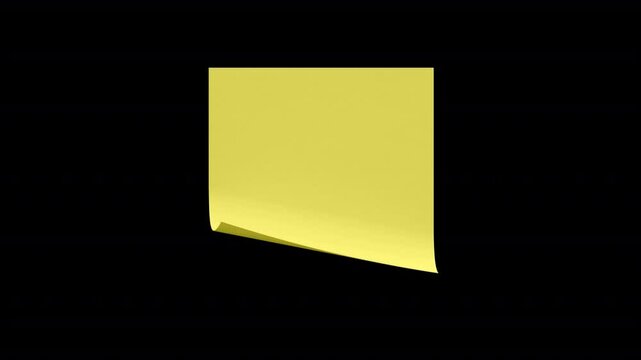 This animated pack features seven colorful sticky notes unfolding on a transparent background. Perfect for motion graphics, presentations, or educational videos.

