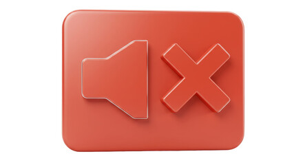 Isolated Mute Sound Icon