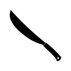 Machete Silhouette vector illustration