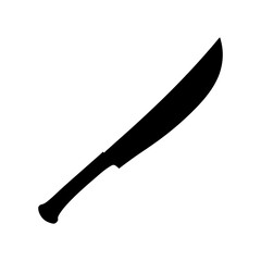 Machete Silhouette vector illustration