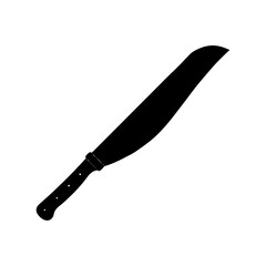 Machete Silhouette vector illustration