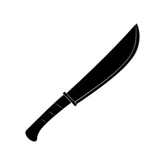 Machete Silhouette vector illustration