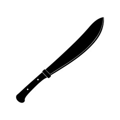 Machete Silhouette vector illustration