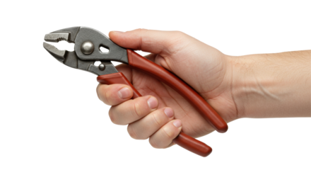 Isolated Hand Holding Pliers