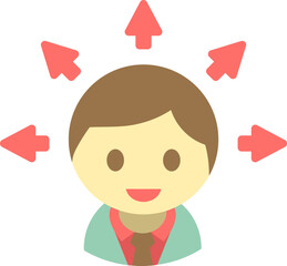 career Illustration on a white background   