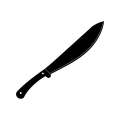 Machete Silhouette vector illustration