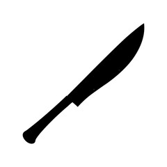 Machete Silhouette vector illustration