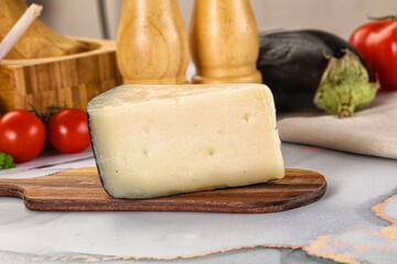Sheep hard cheese Caprino Romano