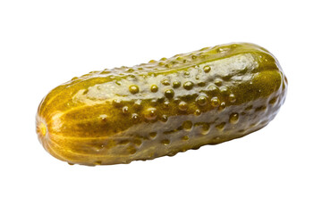 pickled cucumbers on a white background