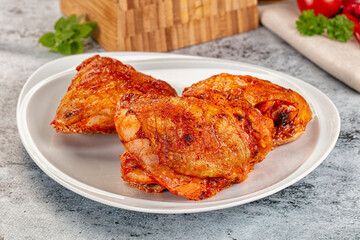 Baked marinated crispy chicken tighs