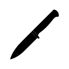 Knife Silhouette vector illustration