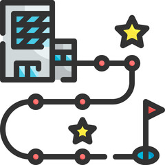 company Illustration on a white background     