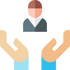 contact Illustration on a white background   