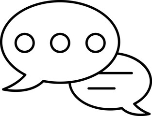 conversation Illustration on a white background     