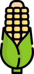 corn Illustration on a white background 