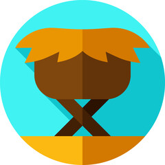 cradle Illustration on a white background   