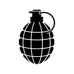 Grenade Silhouette vector illustration