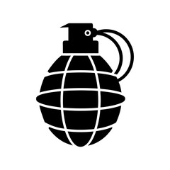 Grenade Silhouette vector illustration
