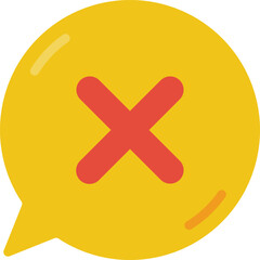 Obraz premium cross mark Illustration on a white background 