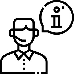 customer service Illustration on a white background     