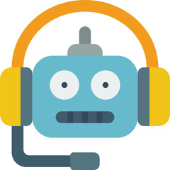 customer support Illustration on a white background     