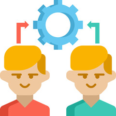 customers Illustration on a white background     