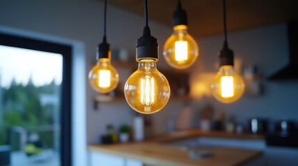 Electrician wiring new light fixtures in a modern kitchen. Featuring electrical work and home improvement