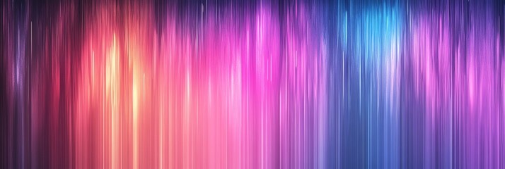 Fototapeta premium Cyberpunk gradient with electric blue to neon purple, subtle glitch effect, and holographic shine. Ultra-wide sci-fi backdrop perfect for futuristic designs, wallpapers, and digital art. High-tech vib