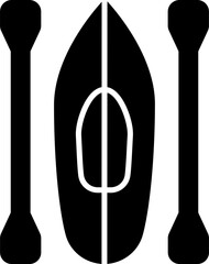 Canoe Vector Icon Stock Illustration